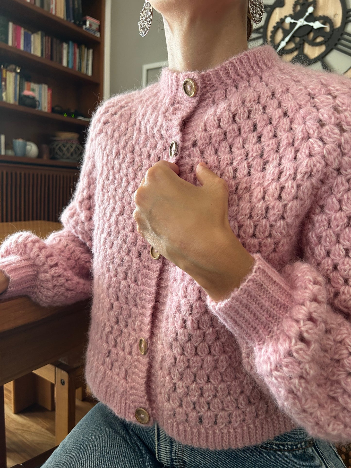 SCHEMA UNCINETTO EMILIA CARDIGAN- Pattern Cardigan Classico