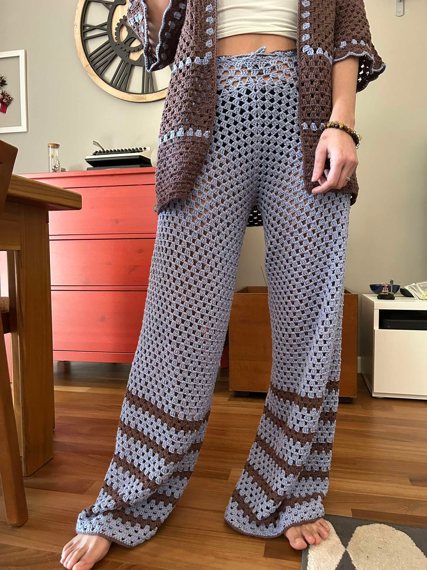 SCHEMA UNCINETTO PDF ISABELLA CROCHET SET (CAMICIA + PANTALONE) - Noral Crochet