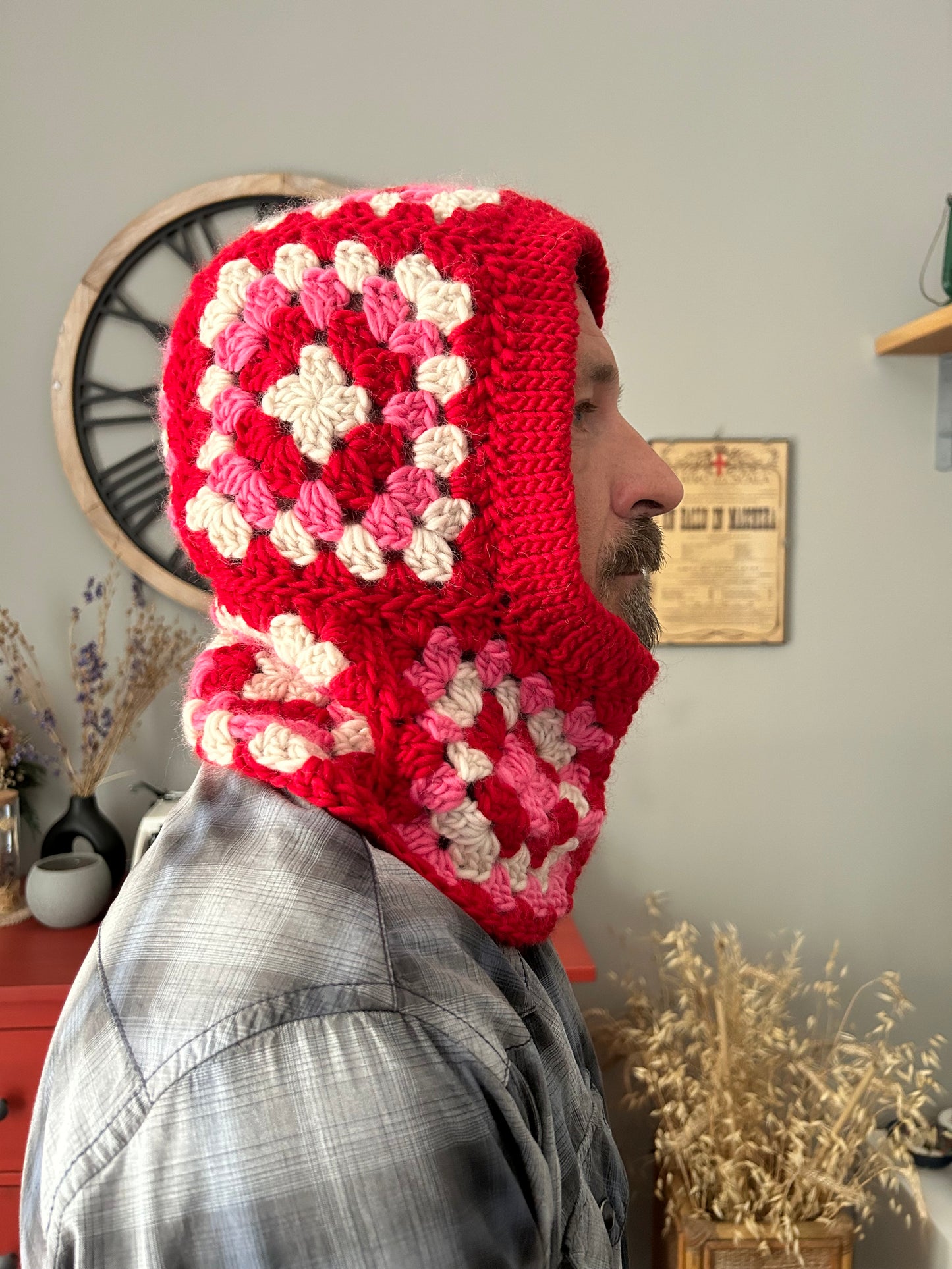 BALACLAVA CROCHET GRANNY SQUARES (campione)