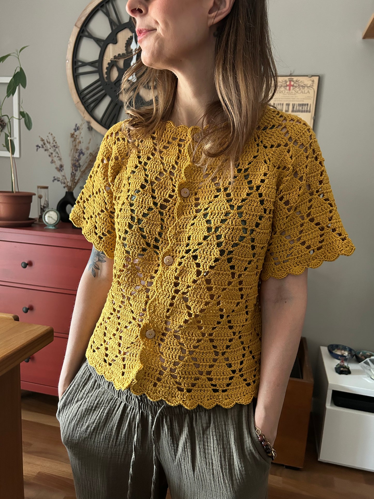 PATRÓN DE CROCHET PARA CAMISA AURORA - Boho chic elegante