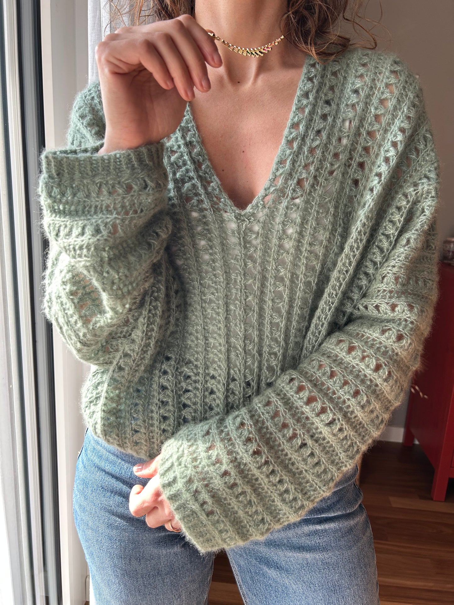 CROCHET DALILA SWEATER PATTERN- Elegant Crochet Pattern