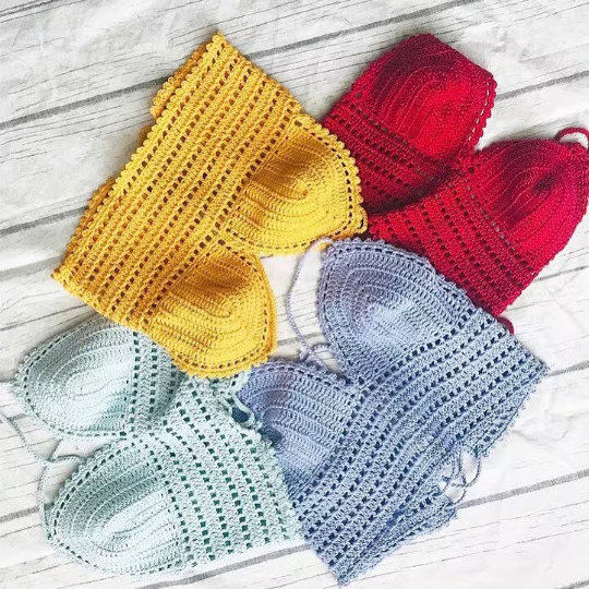KIT UNCINETTO ARIZONA CROP TOP-Include filato+ Schema PDF- Livello facile