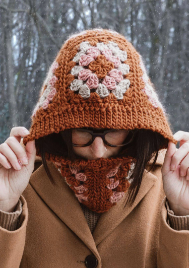 BALACLAVA GRANNY SQUARES CROCHET PATTERN
