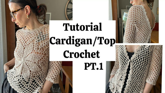 Top Cardigan Floral Crochet PT.1/ Progetto Facile e Veloce