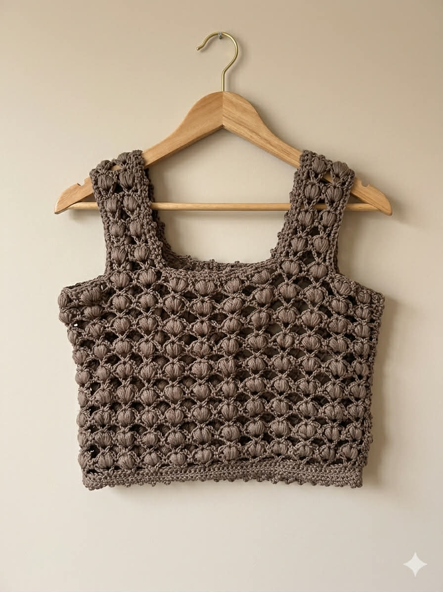 PATRÓN DE GANCHILLO PARA TOP ADELAIDE - Top boho chic elegante