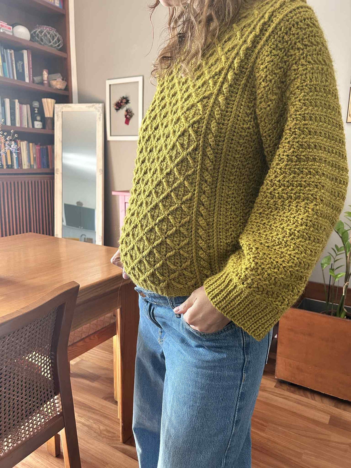 KIT UNCINETTO MAGLIONE GIORGIO- -Include filato PREMIUM+ Schema PDF- Livello Avanzato