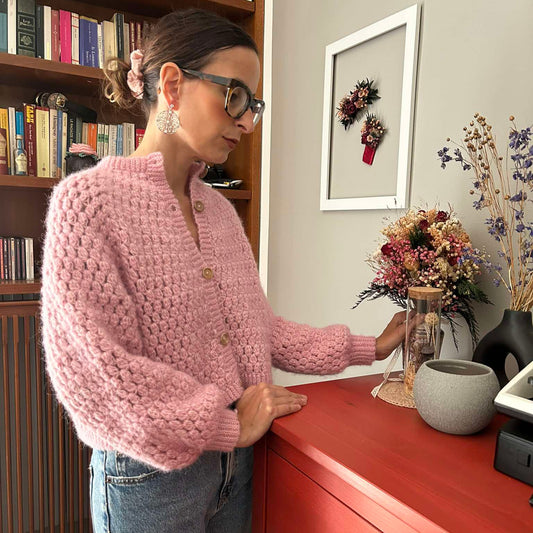 EMILIA CARDIGAN CROCHET PATTERN -Classic Cardigan Design