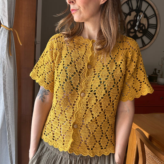 AURORA BLOUSE CROCHET PATTERN - Elegant boho chic