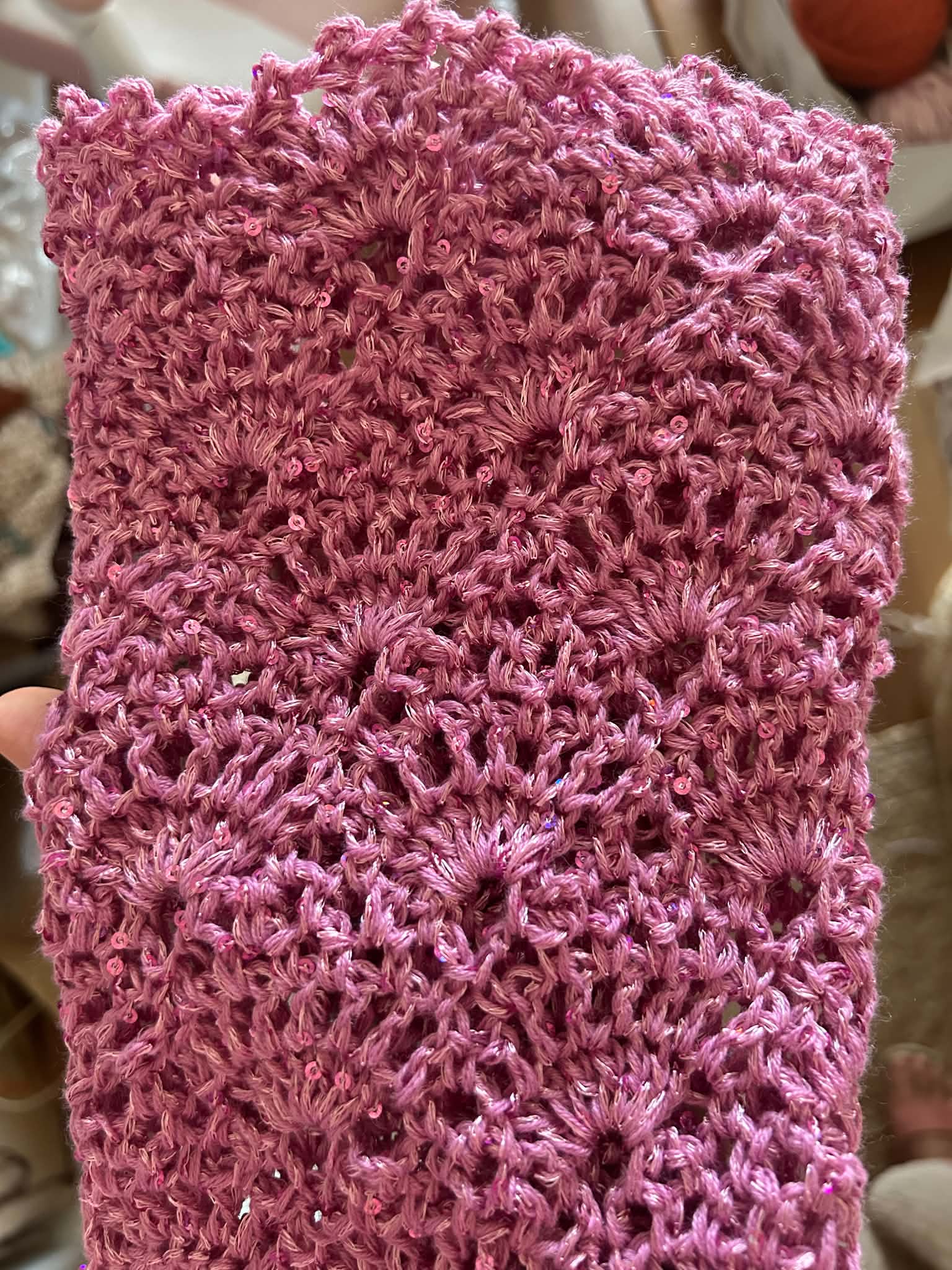 Schema uncinetto bolero Lola con motivo a ventaglio romantico – pattern PDF