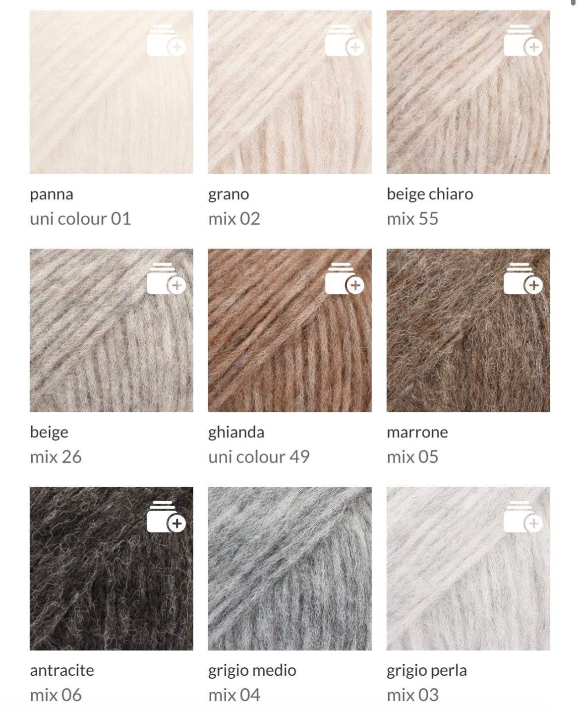 KIT UNCINETTO MAGLIA GRANNY-Include filato PREMIUM+ Schema PDF- Livello facile