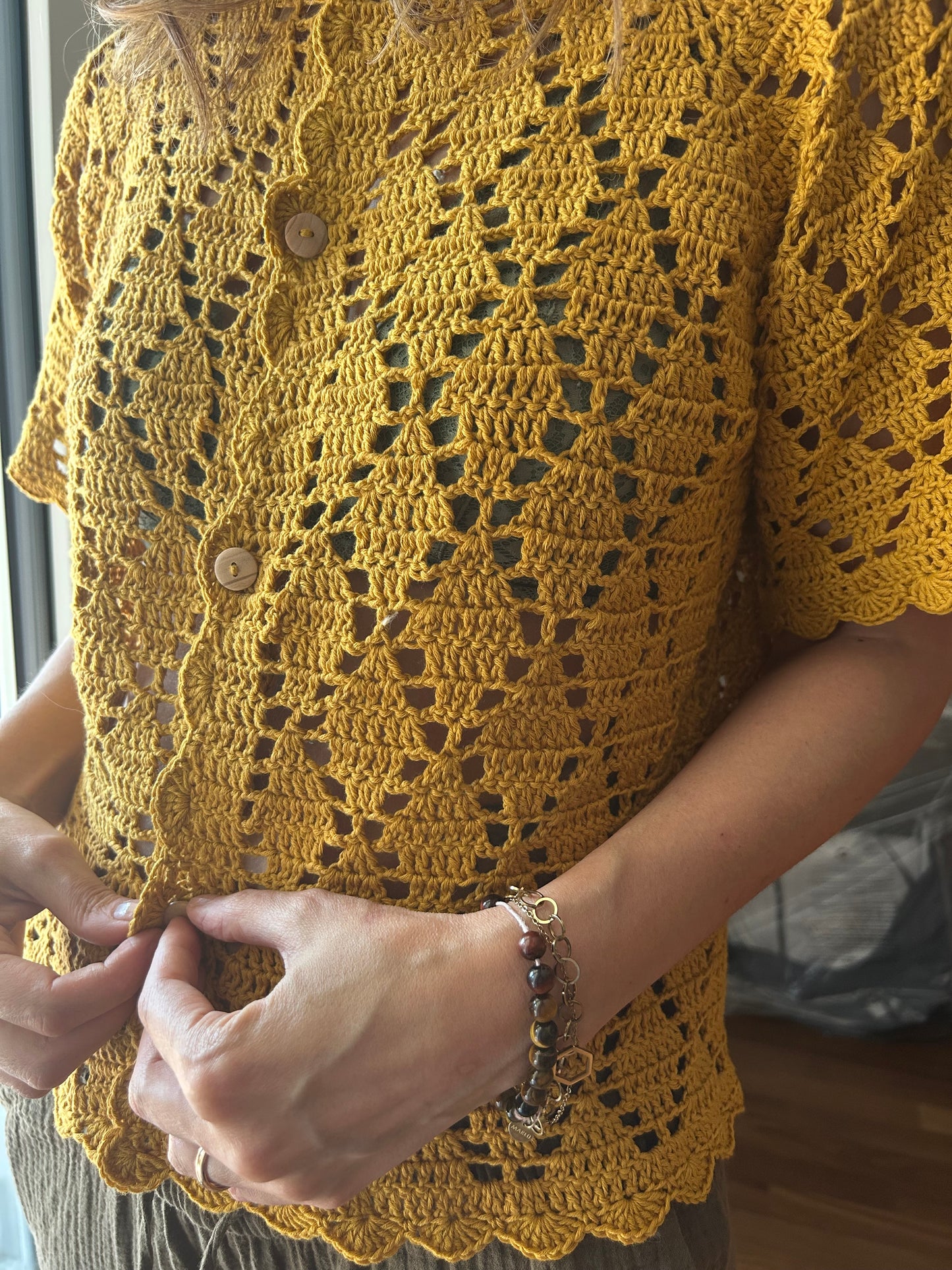 SCHEMA  UNCINETTO CAMICIA AURORA - Elegante boho chic