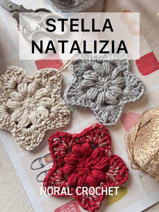SCHEMA GRATUITO- STELLE NATALIZIE ALL'UNCINETTO
