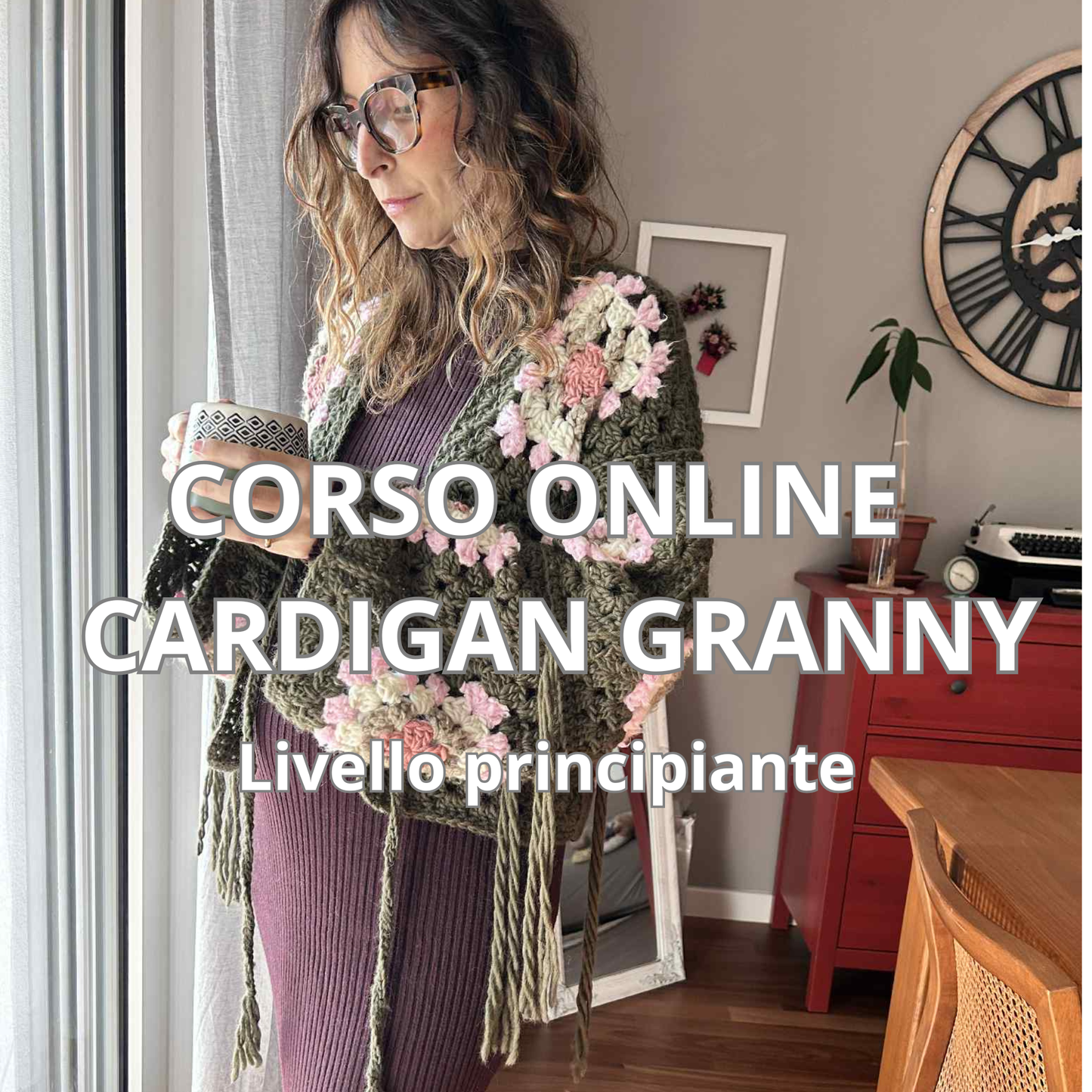 Corso Online Uncinetto – Cardigan Granny Squares (Livello Principiante)