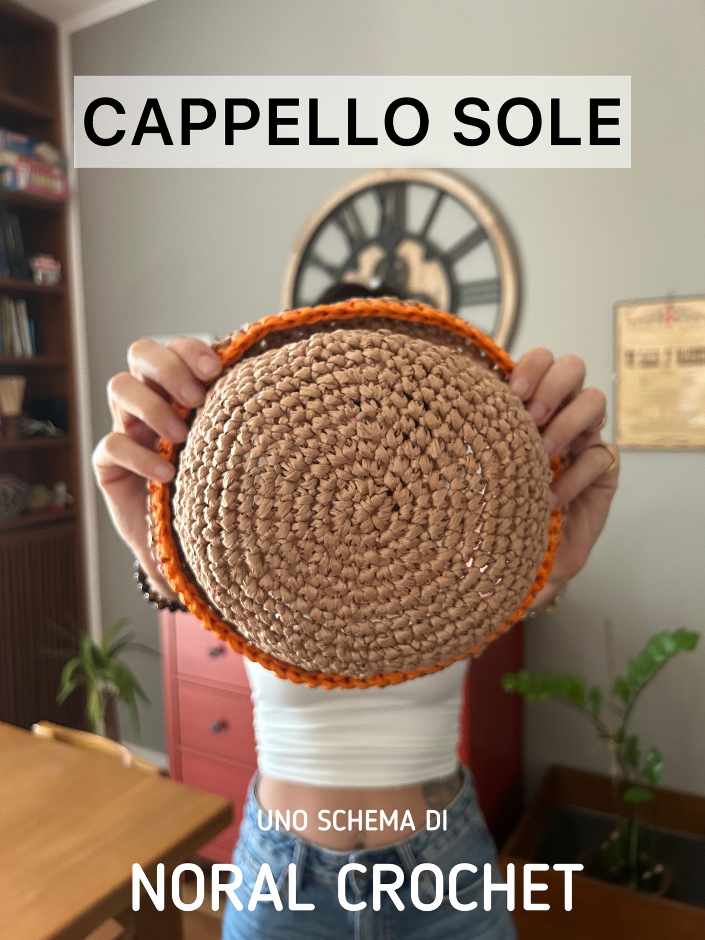 SCHEMA cappello Sole a Uncinetto-PDF digitale-Facile-Taglia Adulti/Bambini