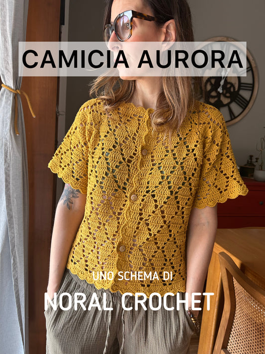 SCHEMA  UNCINETTO CAMICIA AURORA - Elegante boho chic