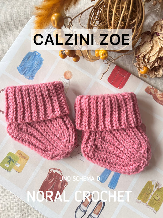 SCHEMA UNCINETTO CALZINI BEBE' ZOE