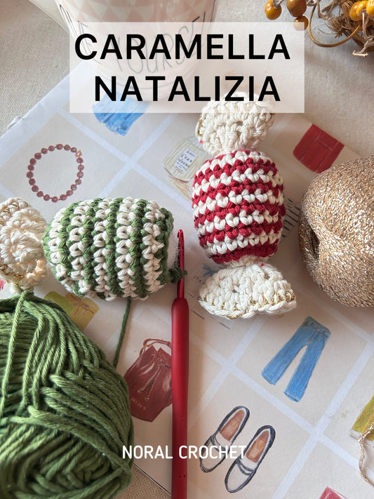 SCHEMA GRATUITO- CARAMELLE NATALIZIE ALL'UNCINETTO