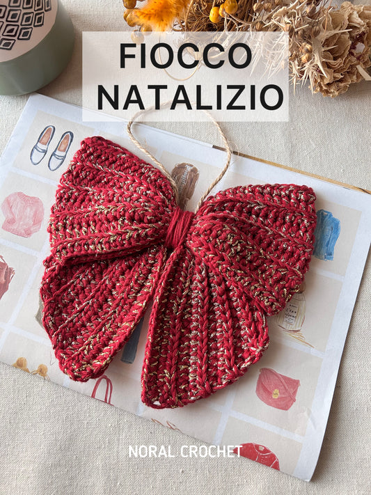 SCHEMA - FIOCCO NATALIZIO ALL'UNCINETTO