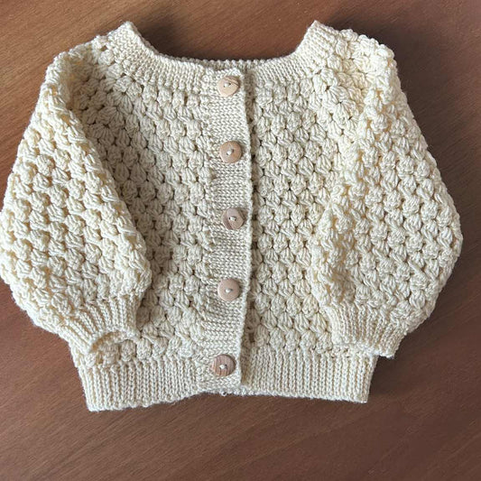 SCHEMA UNCINETTO EMILIA CARDIGAN BEBE'- Pattern Cardigan Classico