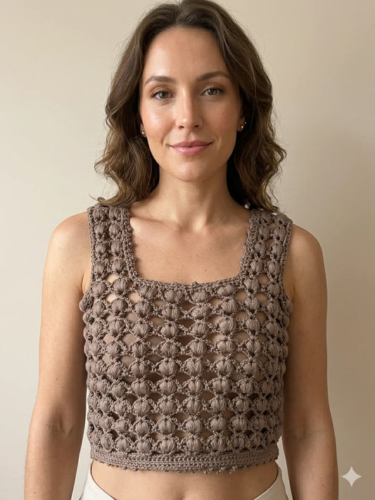 ADELAIDE TOP CROCHET PATTERN - Elegant boho chic top
