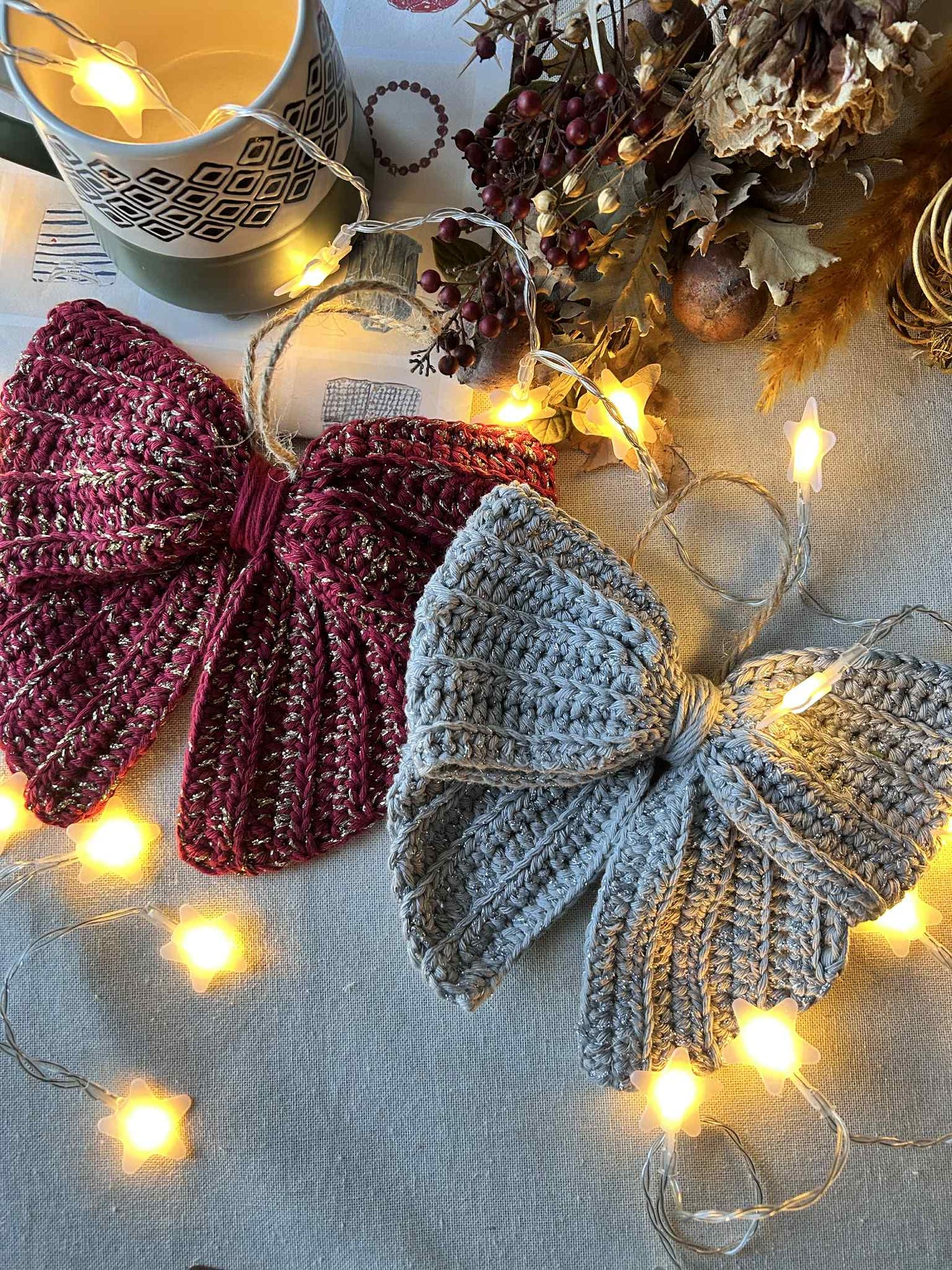 SCHEMA - FIOCCO NATALIZIO ALL'UNCINETTO