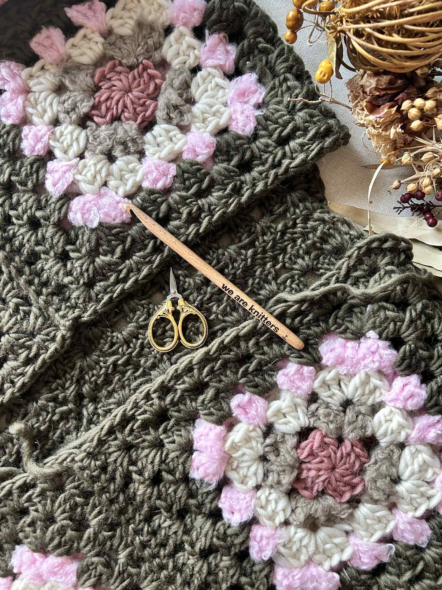 CARDIGAN CROCHET GRANNY SQUARES TAGLIA S - pronta consegna