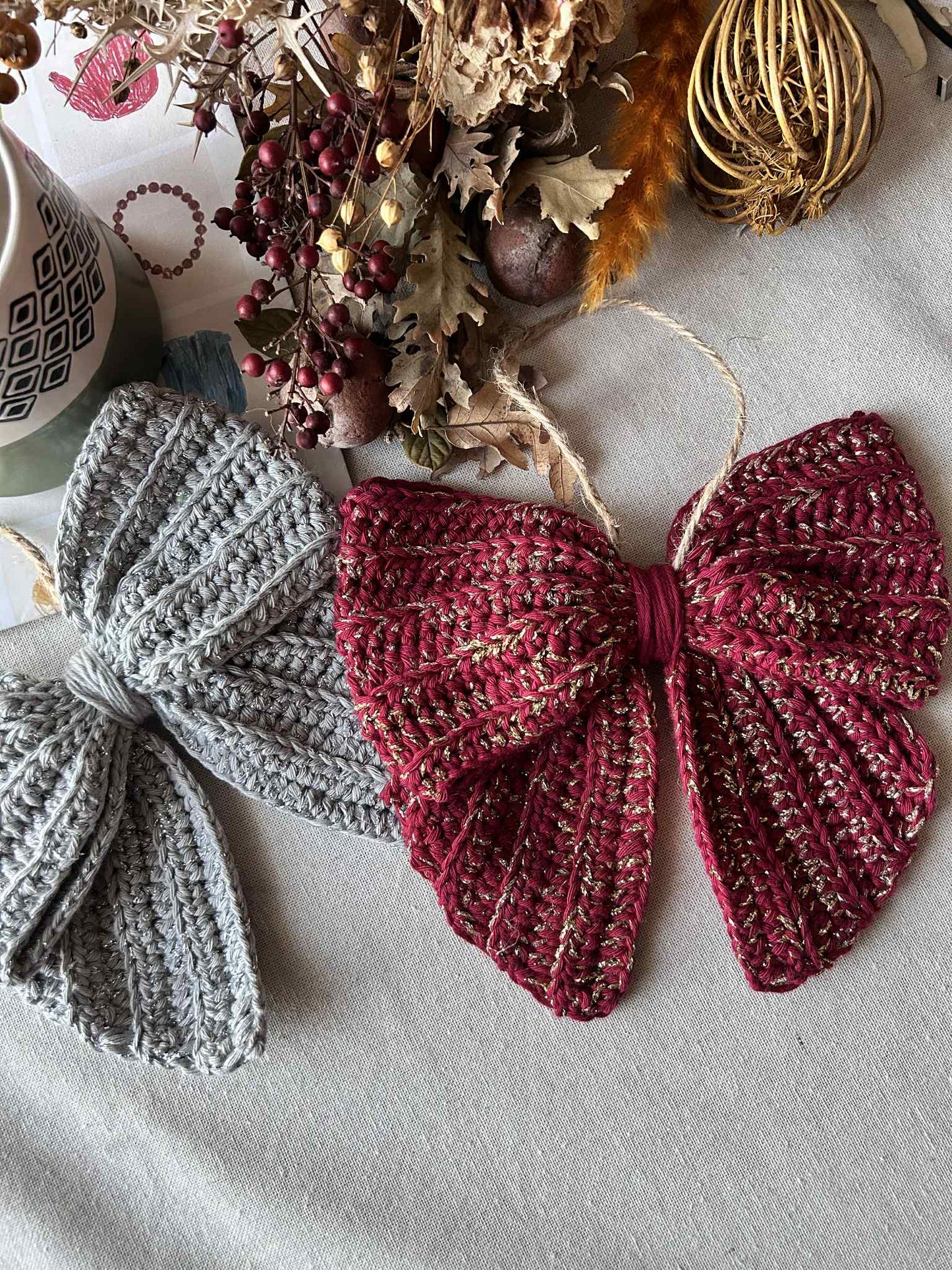 SCHEMA - FIOCCO NATALIZIO ALL'UNCINETTO