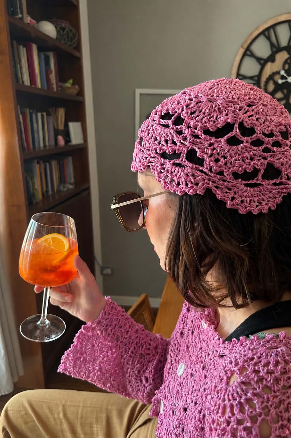 Schema uncinetto bolero Lola con motivo a ventaglio romantico – pattern PDF
