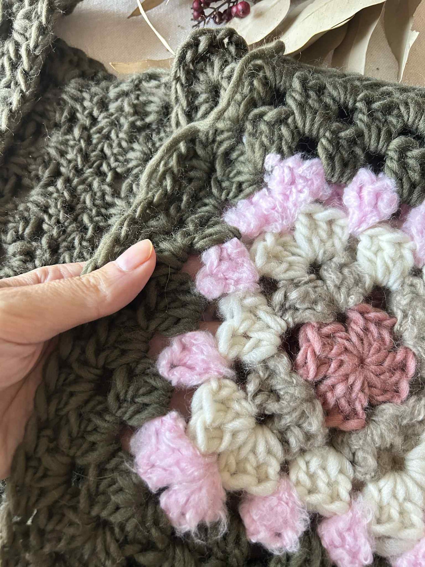 CARDIGAN CROCHET GRANNY SQUARES TAGLIA S - pronta consegna