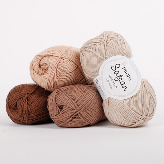 Drops Safran- Gomitolo Cotone Mandorla